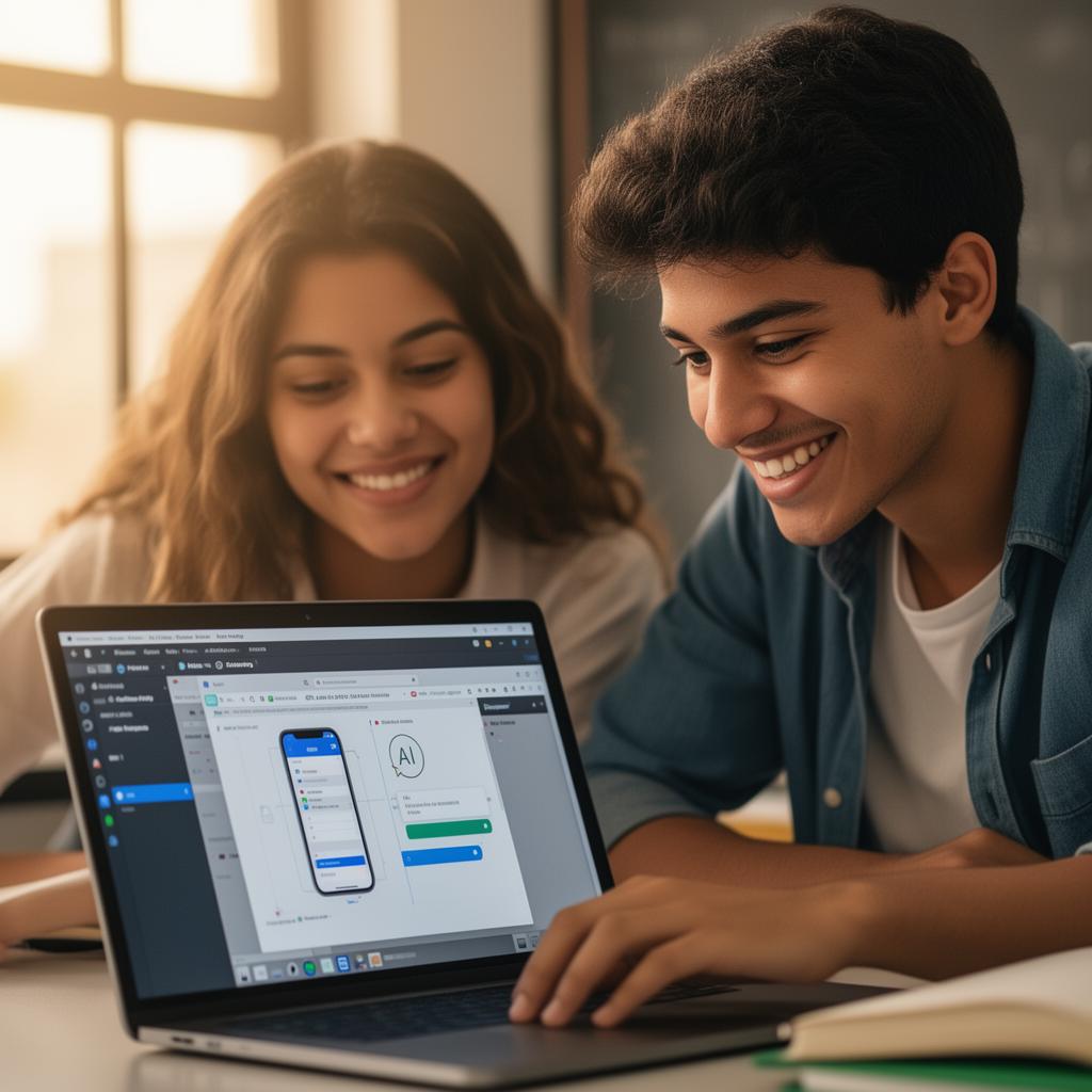 Alunos aprendendo juntos
